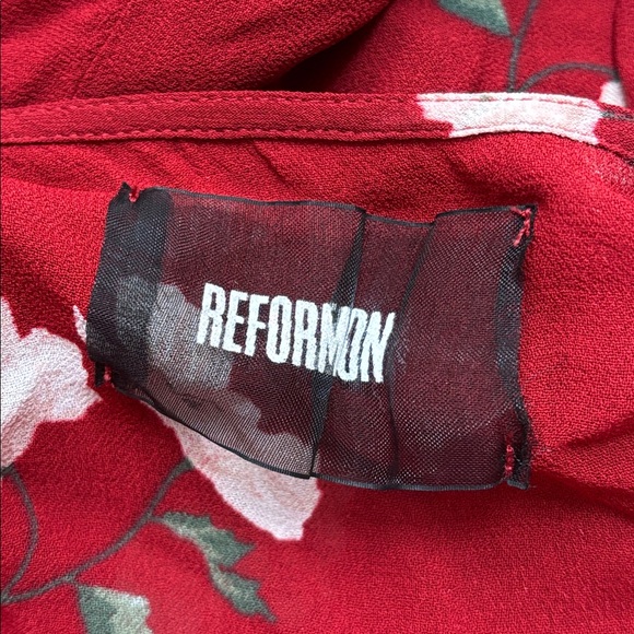 Reformation Whitby Floral Mini Wrap Dress in Opal Print Medium - Picture 13 of 14